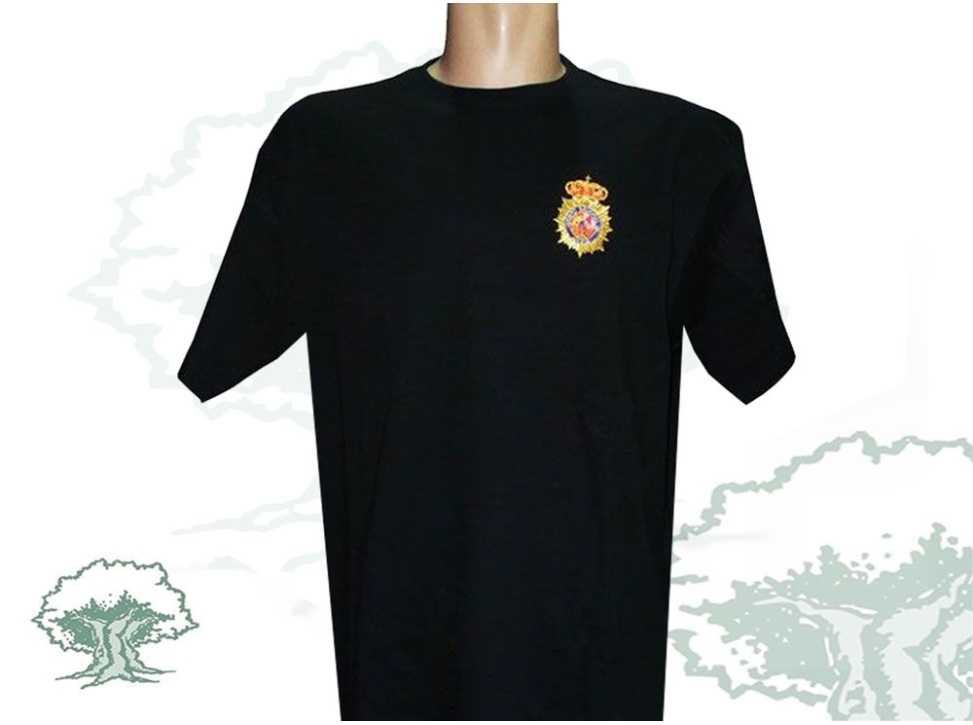 Camiseta Policía Nacional bordada