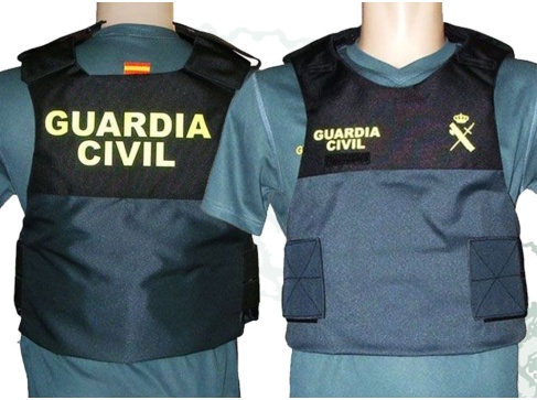 Funda chaleco antibalas Guardia Civil exterior