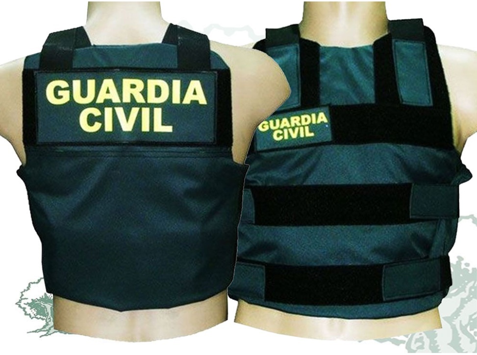 Funda chaleco antibalas Guardia Civil interior