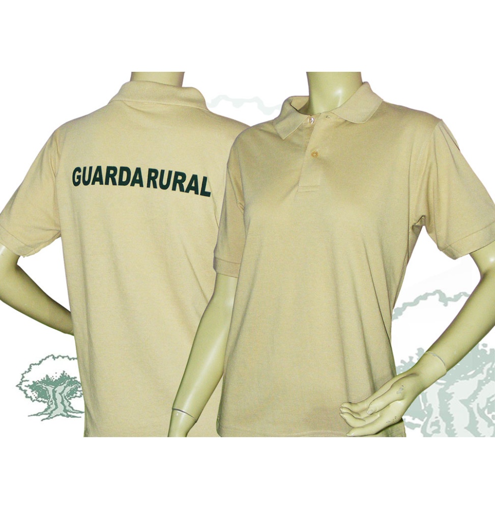 Polo de manga corta Guarda Rural beige