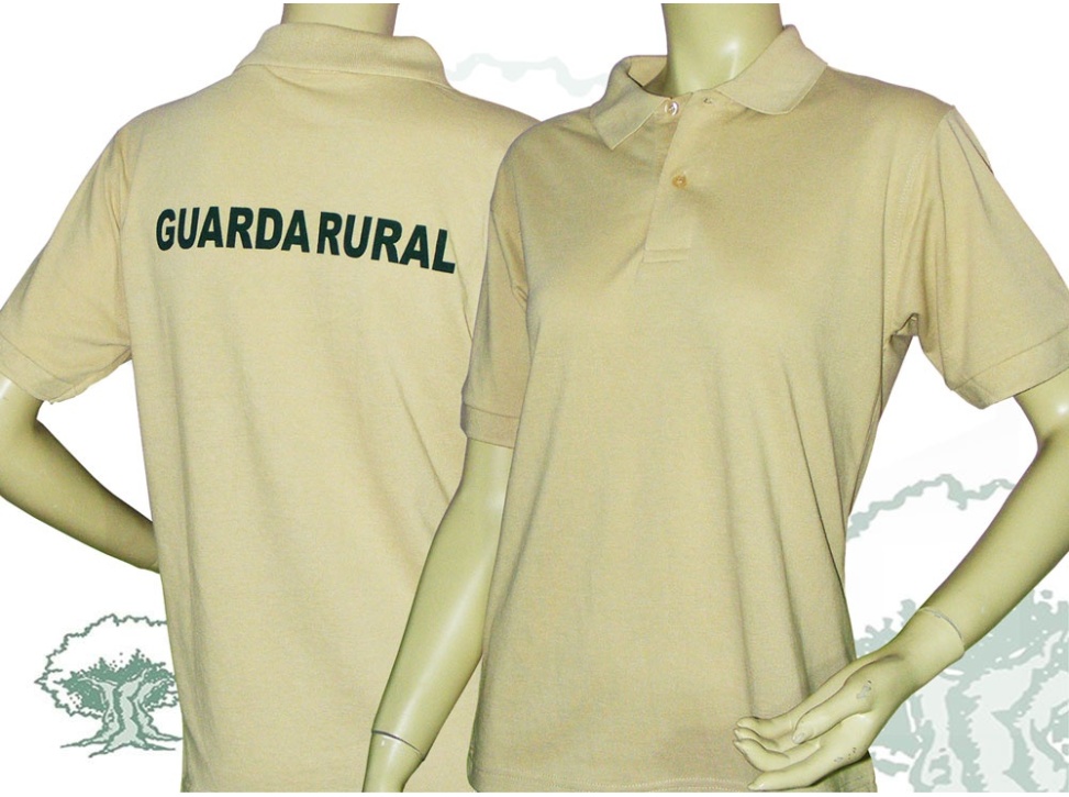 Polo de manga corta Guarda Rural beige