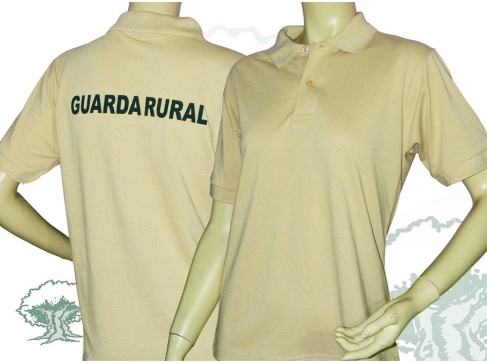Polo de manga corta Guarda Rural beige