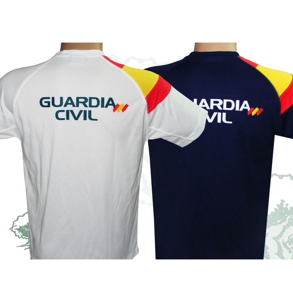 Camiseta técnica Guardia Civil con bandera de España