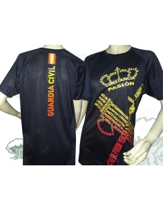 Camiseta técnica Guardia Civil texto a color