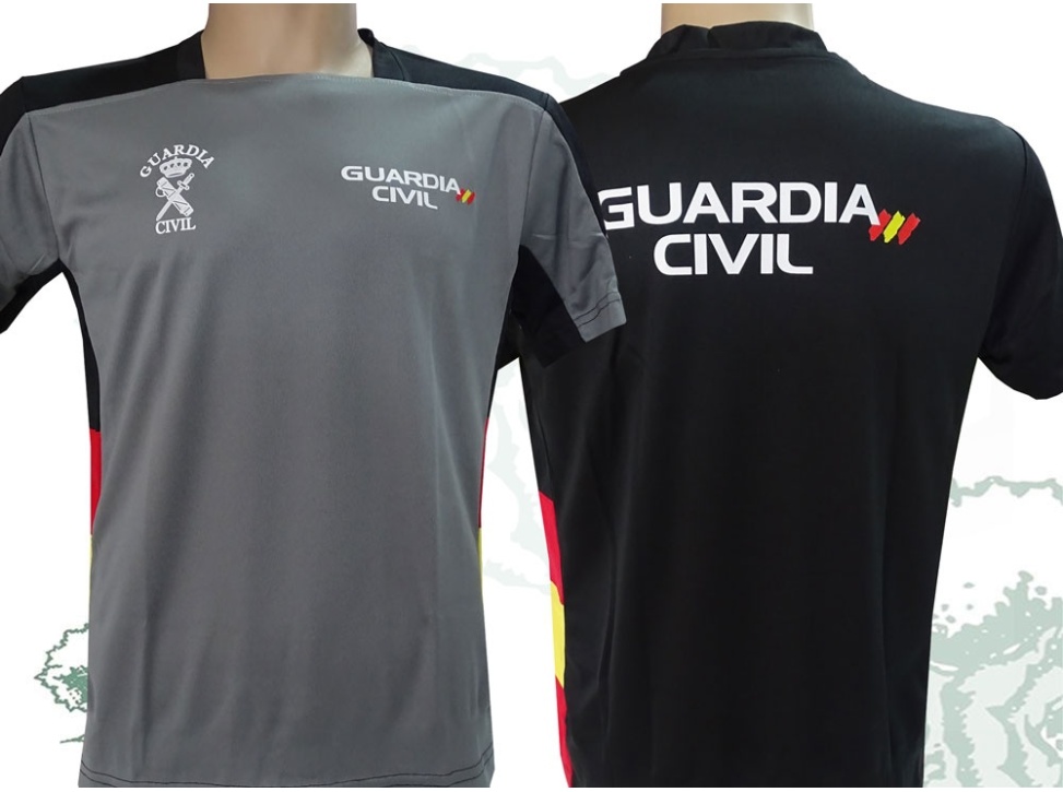 Camiseta Guardia Civil gris bicolor