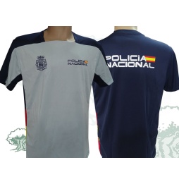 Camiseta técnica Policía Nacional bicolor