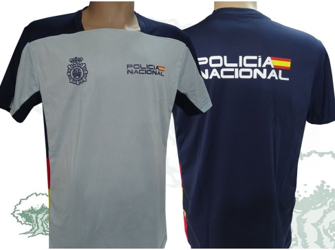 Camiseta técnica Policía Nacional bicolor