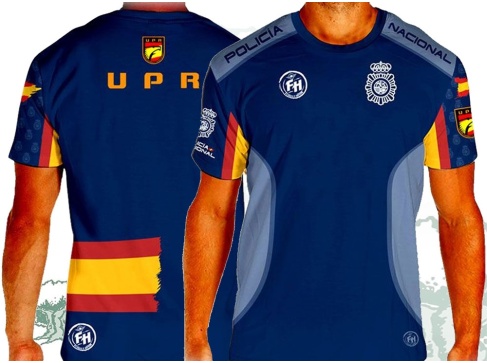 Camiseta técnica UPR de la Policía Nacional Fuerza y Honor