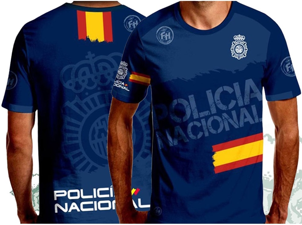 Camiseta Policía Nacional Fuerza y Honor