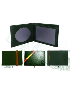 Cartera Guardia Civil verde con chapa