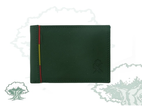 Cartera Guardia Civil verde con chapa