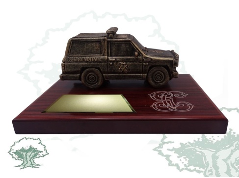 Coche de sobremesa Guardia Civil decorado a mano