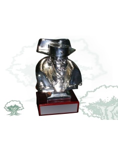 Busto Guardia Civil bañado en plata