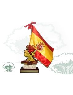 Figura Guardia Civil emblema con bandera España