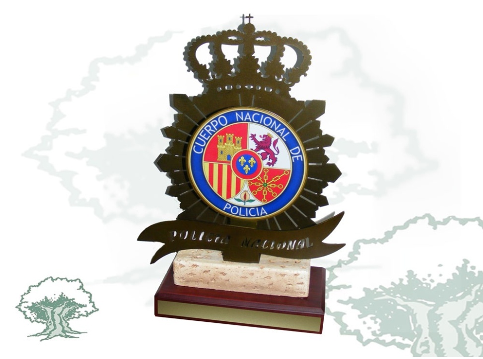 Figura Policía Nacional emblema grande