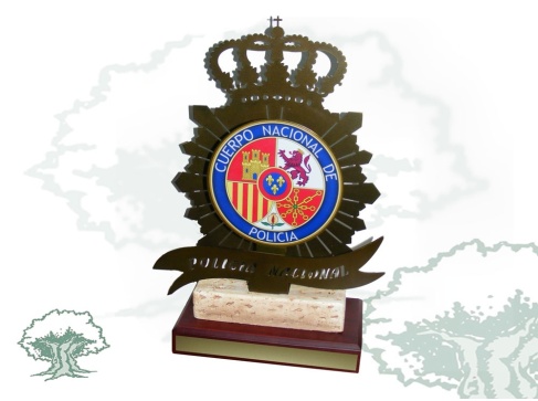 Figura Policía Nacional emblema grande