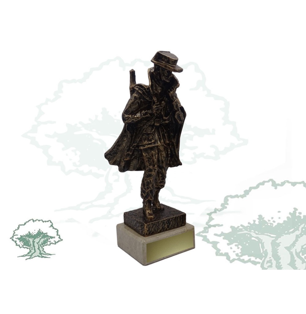 Figura Guardia Civil con capa color bronce grande