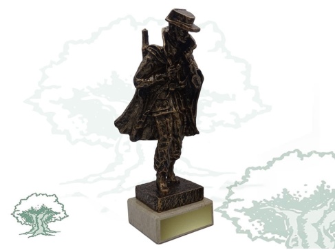 Figura Guardia Civil con capa color bronce grande