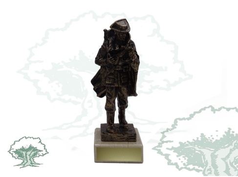 Figura Guardia Civil con capa color bronce pequeña