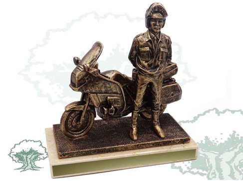 Figura Guardia Civil de Tráfico con moto grande