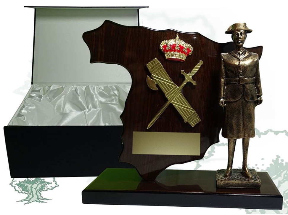 Metopa de escritorio Guardia Civil figura mujer