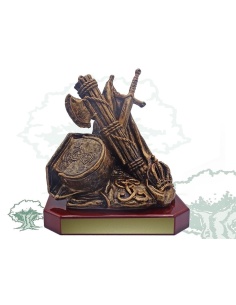 Alegoría Guardia Civil color bronce grande