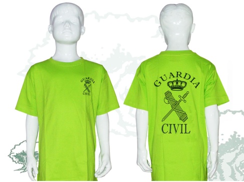 Camiseta Guardia Civil de niño varios colores