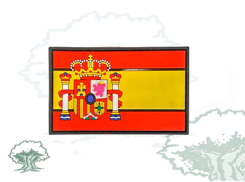 Parche bandera España escudo constitucional PVC