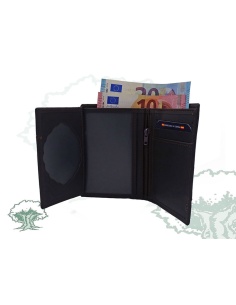 Cartera cremallera con chapa