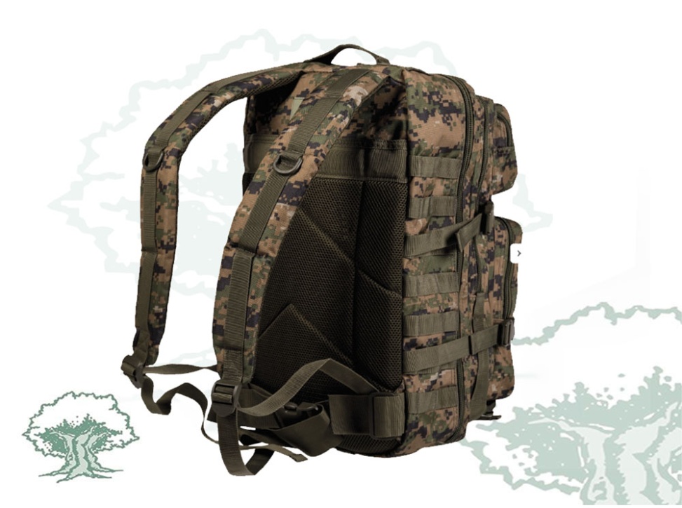 Mochila Mil-Tec US Assault LG digital W/L 36 litros