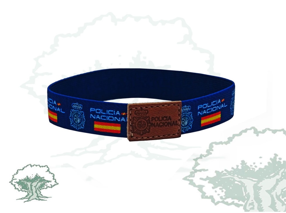 Pulsera Policía Nacional elástica