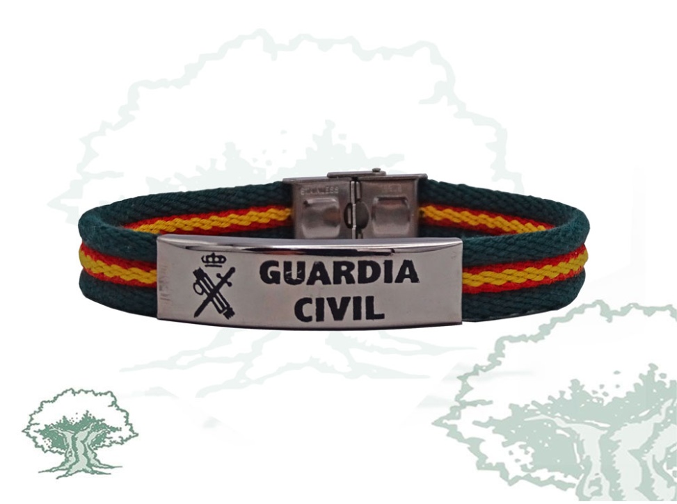 Pulsera Guardia Civil de lona verde