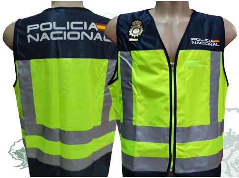 Chaleco reflectante Policía Nacional