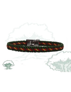 Pulsera de hilo trenzado verde