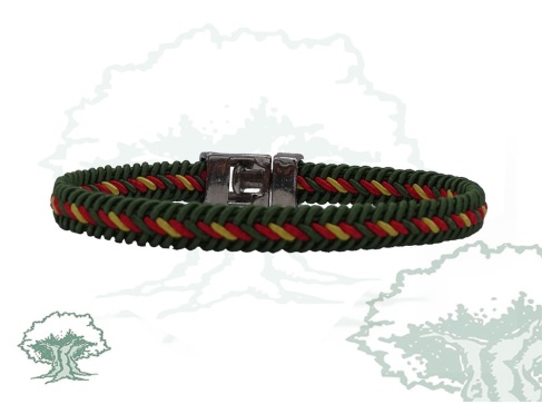 Pulsera de hilo trenzado verde Pulsera de hilo trenzado verde
