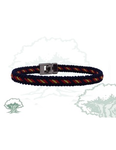 Pulsera de hilo trenzado azul