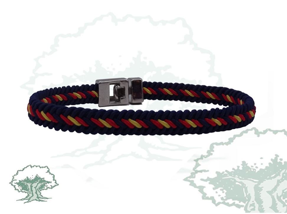 Pulsera de hilo trenzado azul