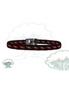 Pulsera de hilo trenzado negro