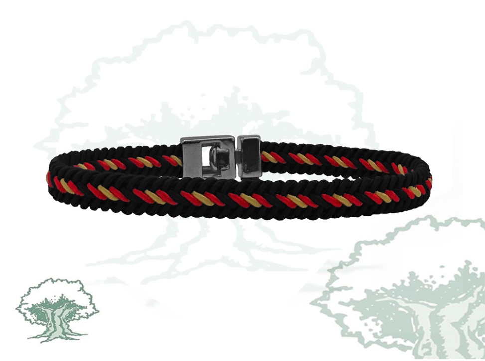 Pulsera de hilo trenzado negro