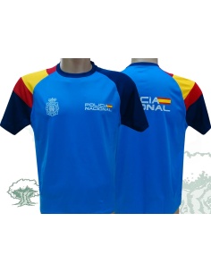 Camiseta técnica Policía Nacional bicolor España
