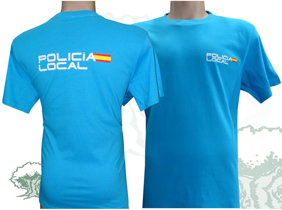 Camiseta de algodon Policía Local