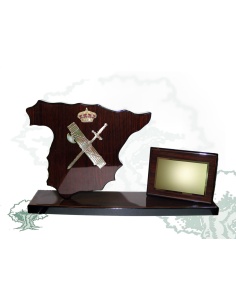 Metopa de escritorio Guardia Civil con minimetopa 2