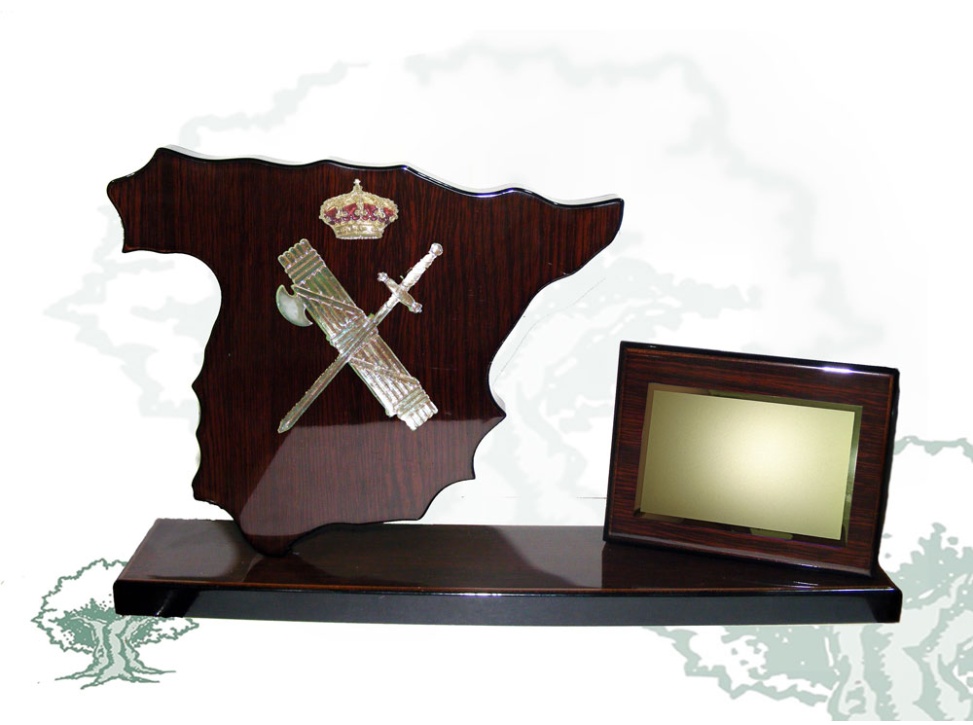 Metopa de escritorio Guardia Civil con minimetopa