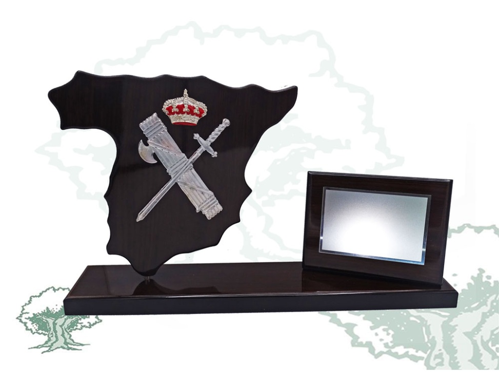 Metopa de escritorio Guardia Civil con minimetopa