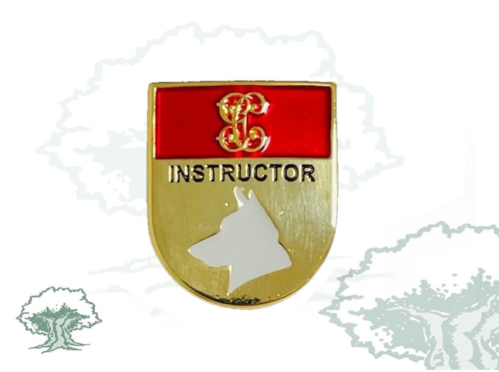 Distintivo de título Instructor Cinológico de la Guardia Civil