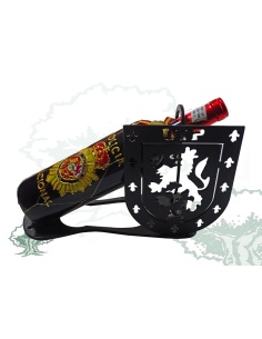 Porta vino de forja UIP Policía Nacional