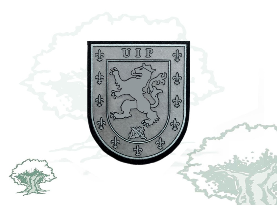 Galleta UIP Policía Nacional luminiscente