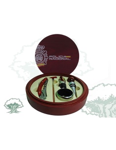 Juego para vino Policía Nacional