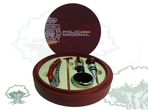 Juego de vino Policía Nacional