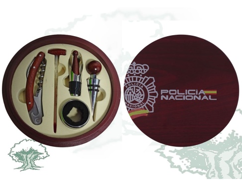 Juego para vino Policía Nacional
